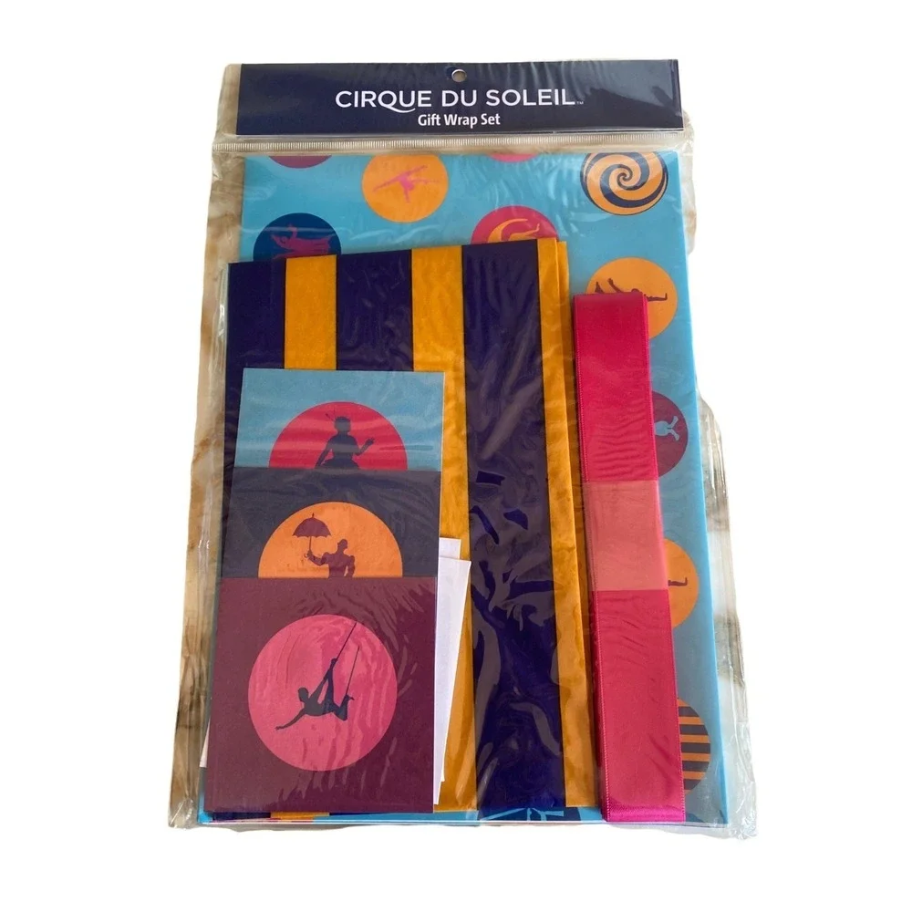 Cirque de Soleil Gift Wrap Set Paper Ribbon Cards
